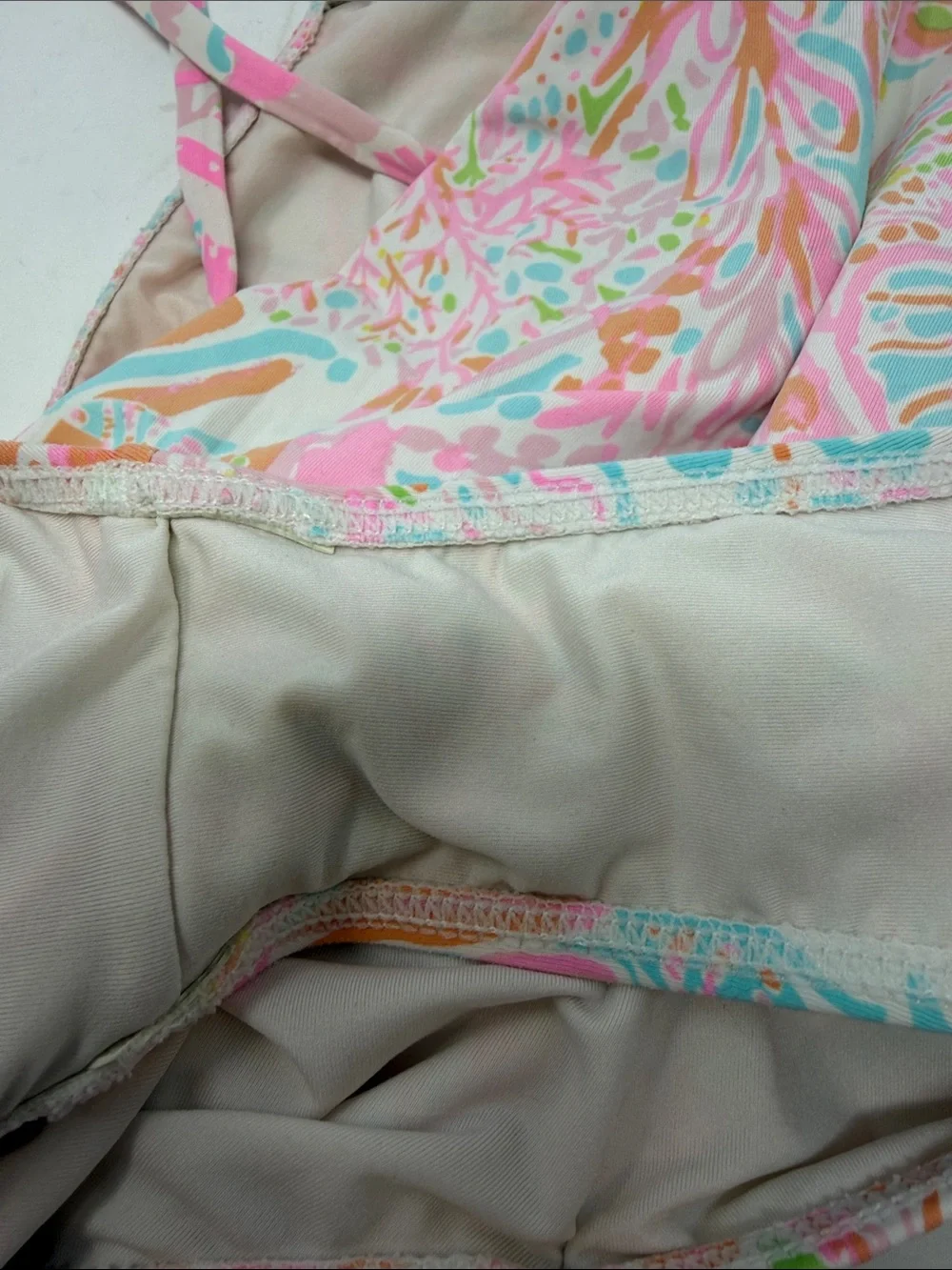 Lilly Pulitzer Kids Pink Multicolor One-Piece Swimsuit Size 10
